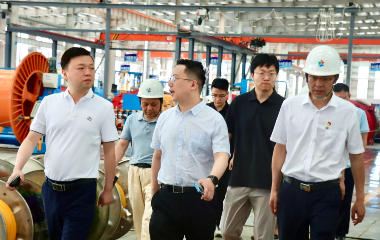 國(guó)家開(kāi)發(fā)銀行四川分行領(lǐng)導(dǎo)一行來(lái)訪遠(yuǎn)東電纜（宜賓）調(diào)研